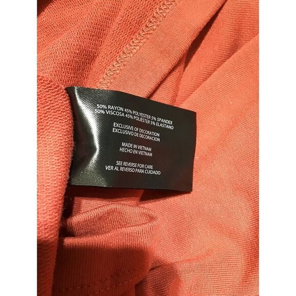 Banana Republic Rust Orange Boat Neck Top LG - Picture 6 of 7